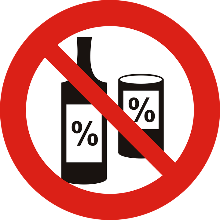 Rejet d'image de l'alcool
